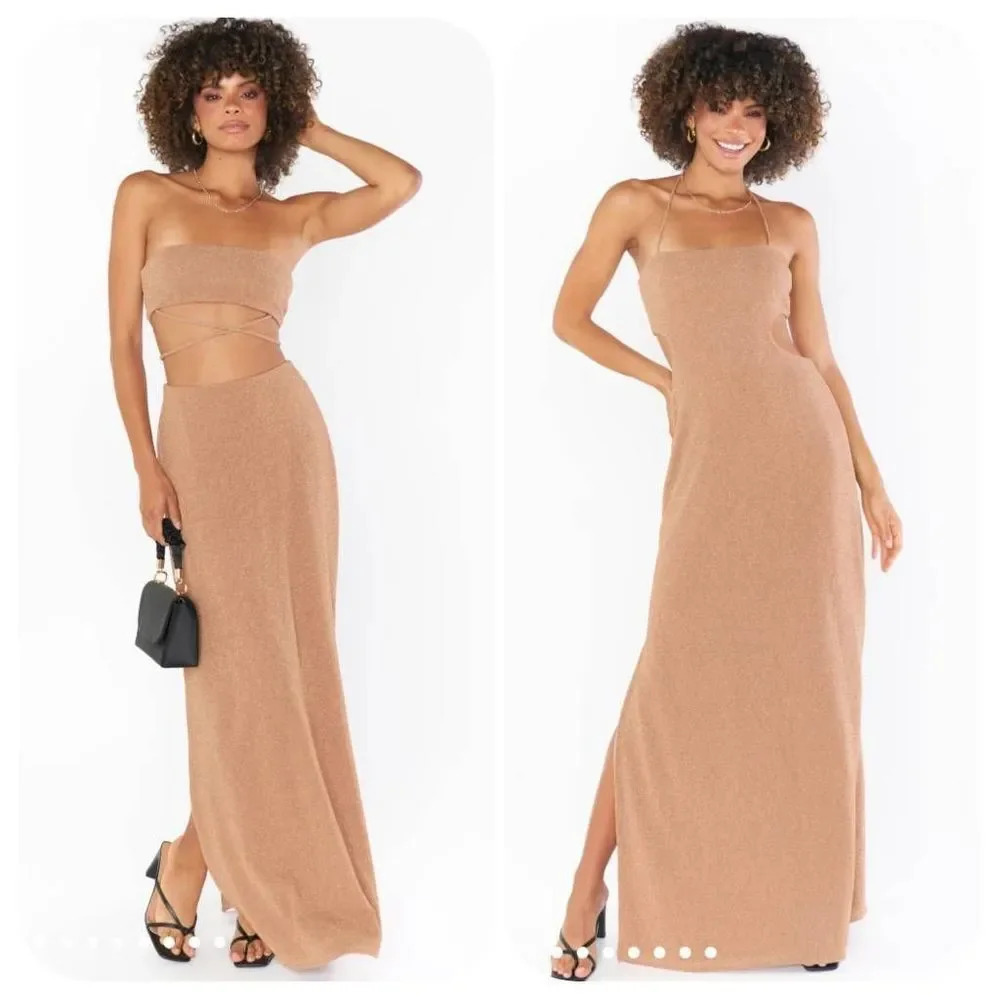 Show Me Your MuMu Enos Tube Maxi Dress Sz M